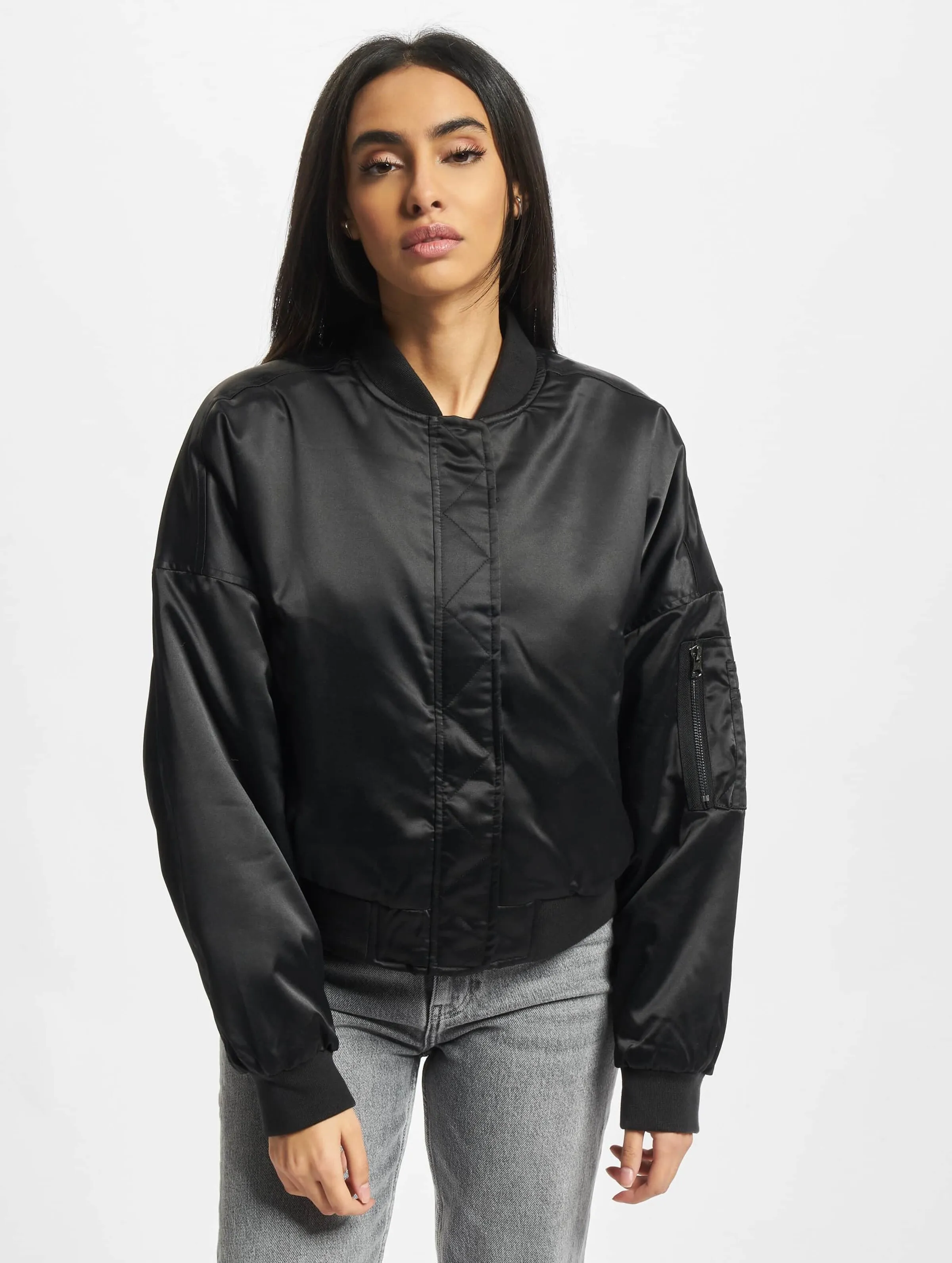 Ladies Short Oversized Satin