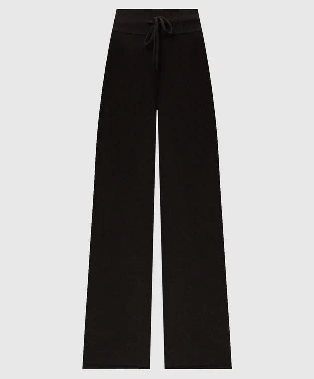 LISA YANG Sofi brown cashmere pants