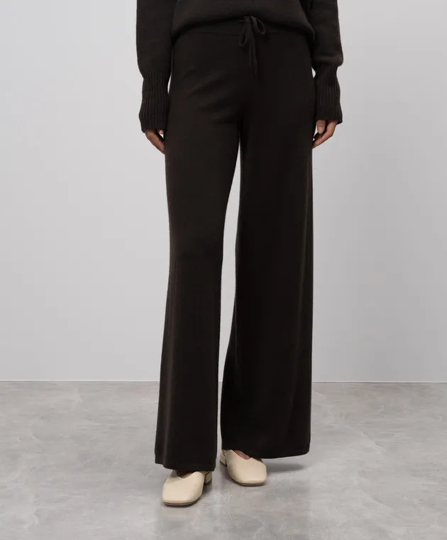 LISA YANG Sofi brown cashmere pants