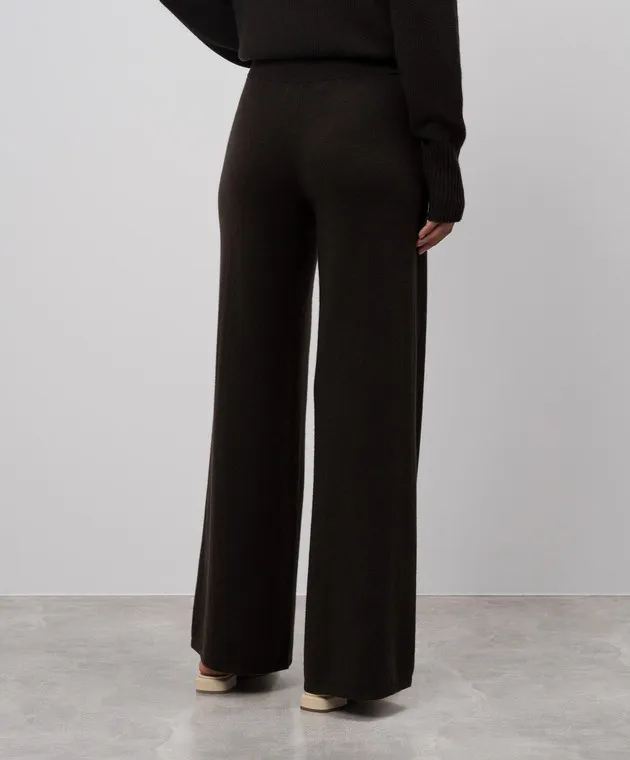LISA YANG Sofi brown cashmere pants
