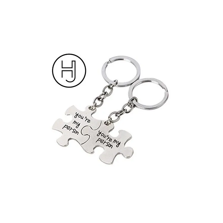 Llaveros Puzzles en plata de ley ( 2 unidades)