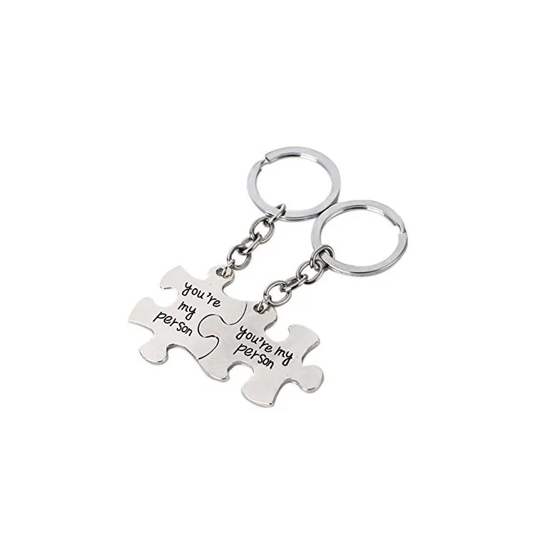Llaveros Puzzles en plata de ley ( 2 unidades)