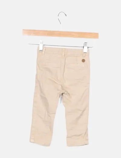 Mango Pantalón chino beige