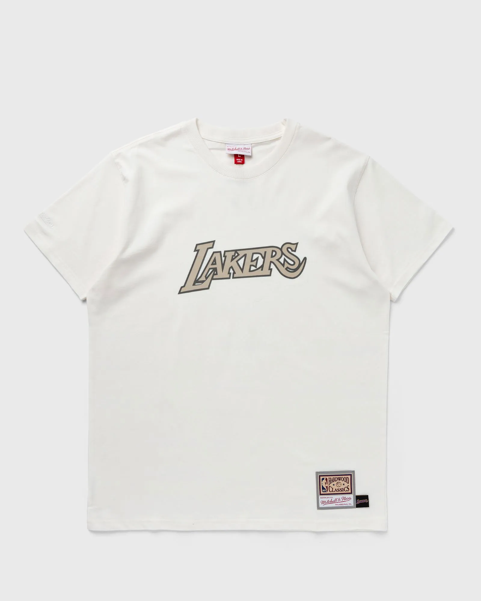 Mitchell & Ness NBA CREAM SS TEE LAKERS