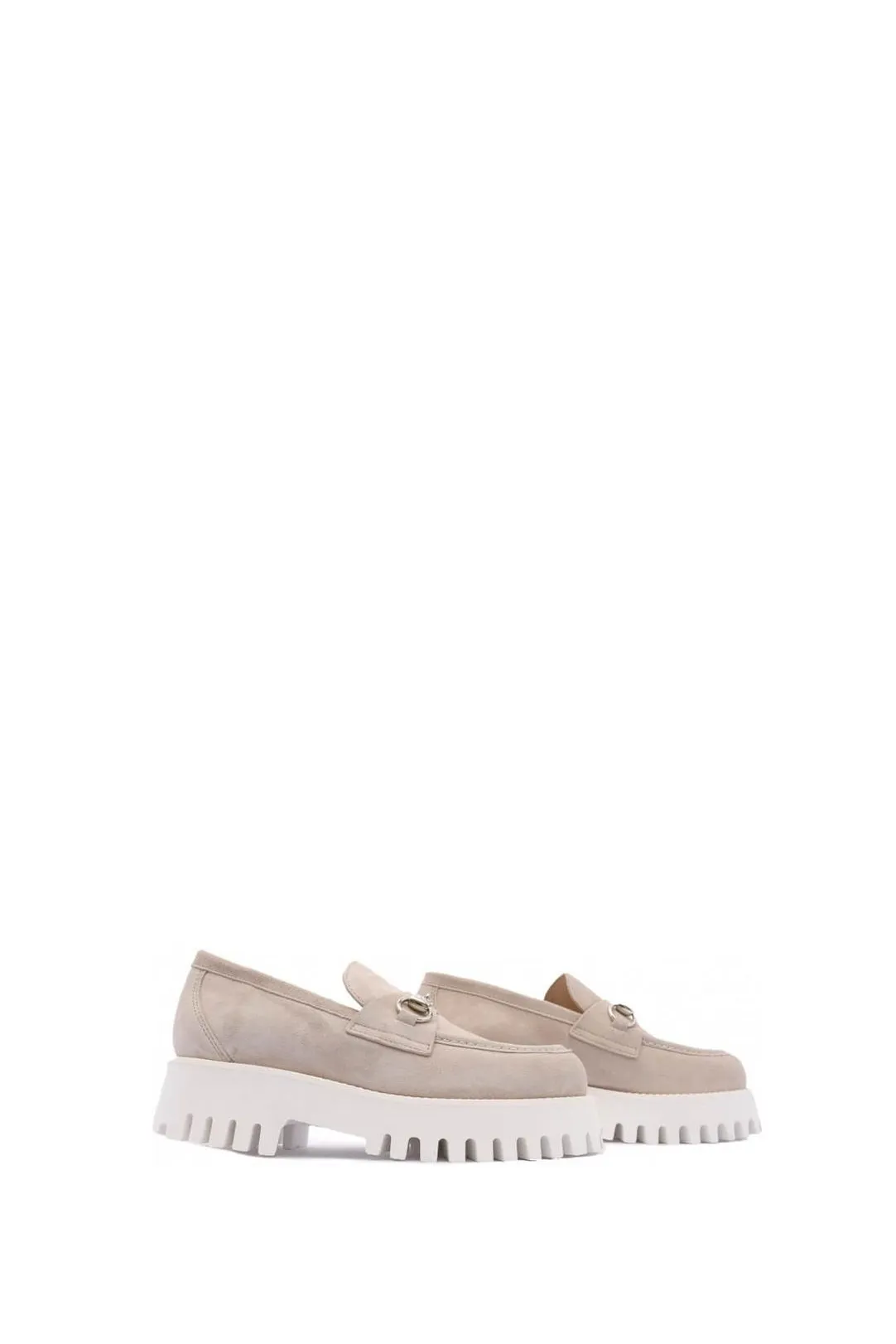 MOCASINES CON PLATAFORMA BEIGE