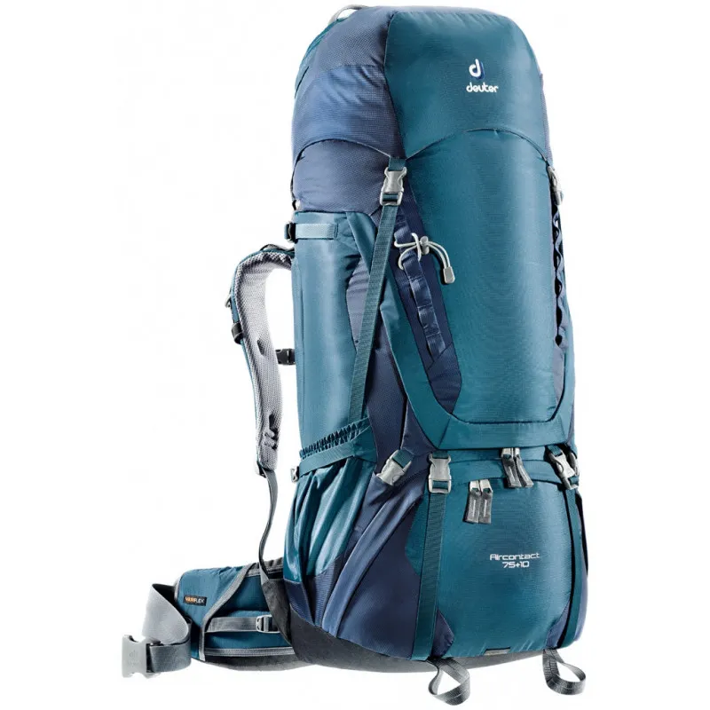 Mochila de trekking Deuter Aircontact 75 + 10 (azul)