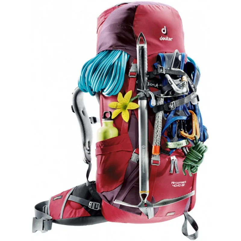 Mochila de trekking Deuter Aircontact 75 + 10 (azul)