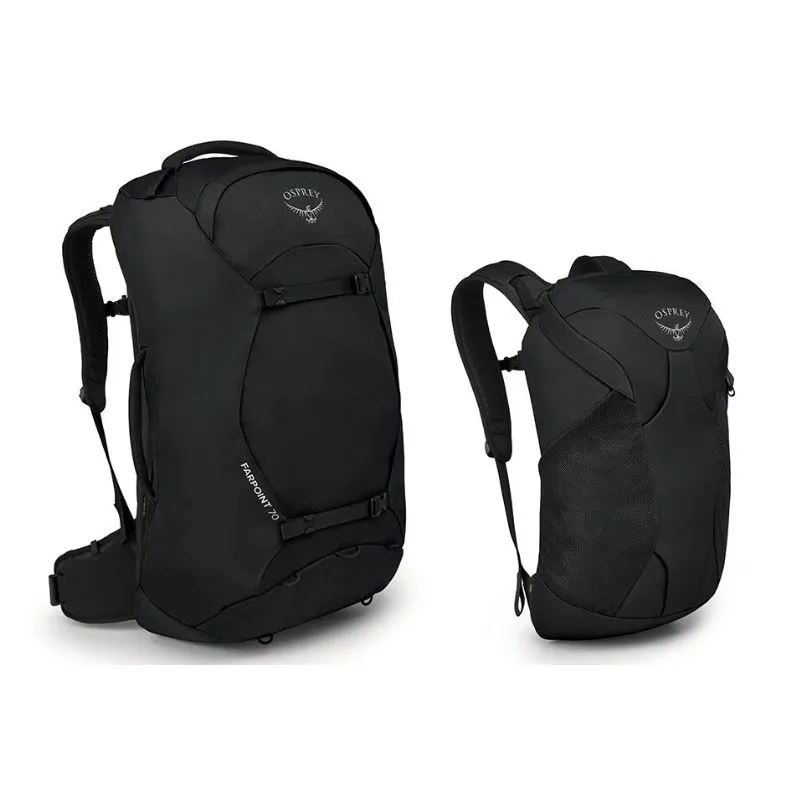 Mochila de viaje Osprey Farpoint 70 (Negro) Hombre