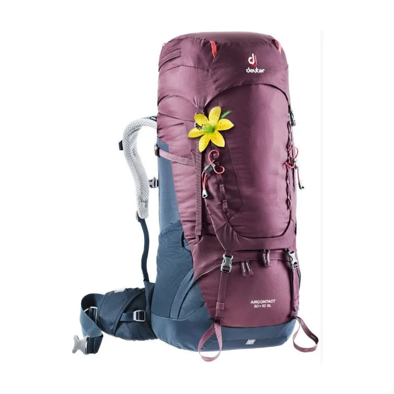 Mochila Deuter Aircontact 50 + 10 SL Blackberry / Navy
