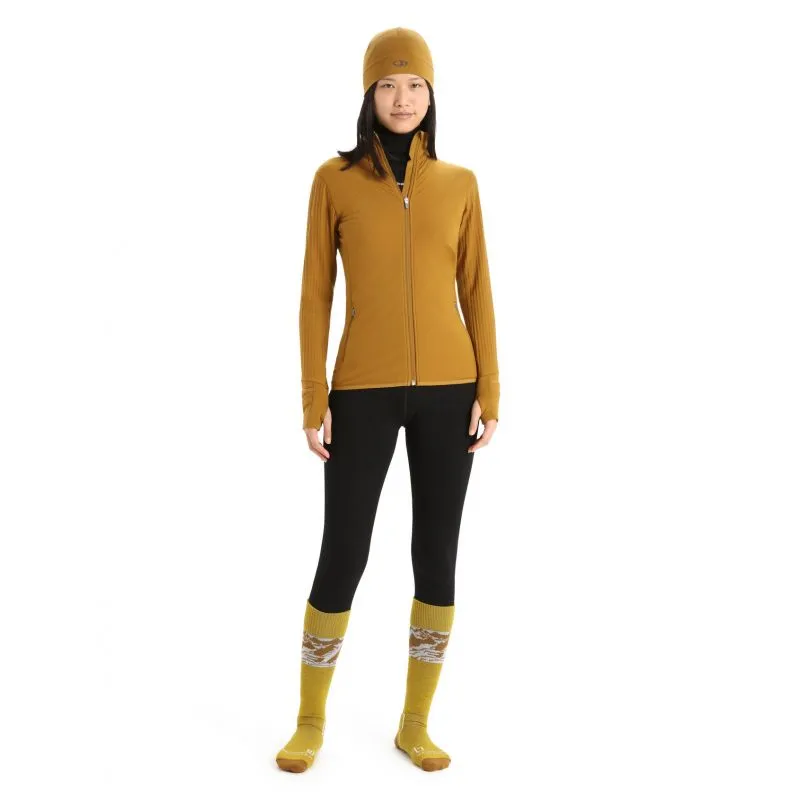Mujer Icebreaker Descender Ls Zip Fleece Jacket (Clove)