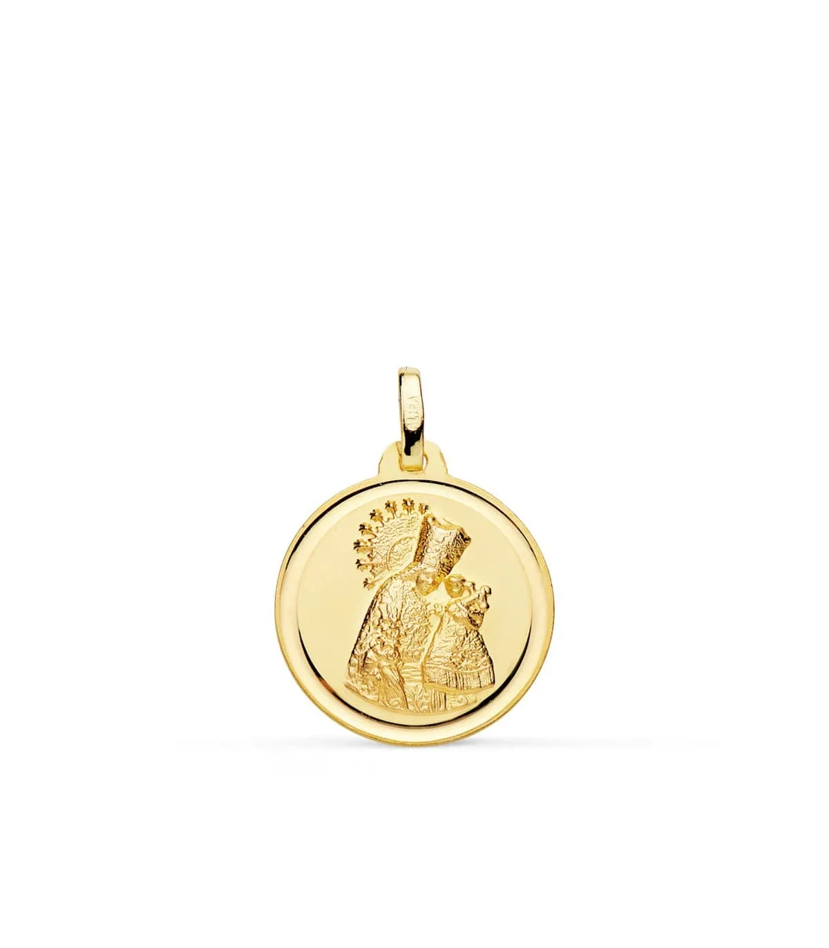 MéDAILLE NOTREDAME DES ABANDONNéES 18K 18 MM BISEAU