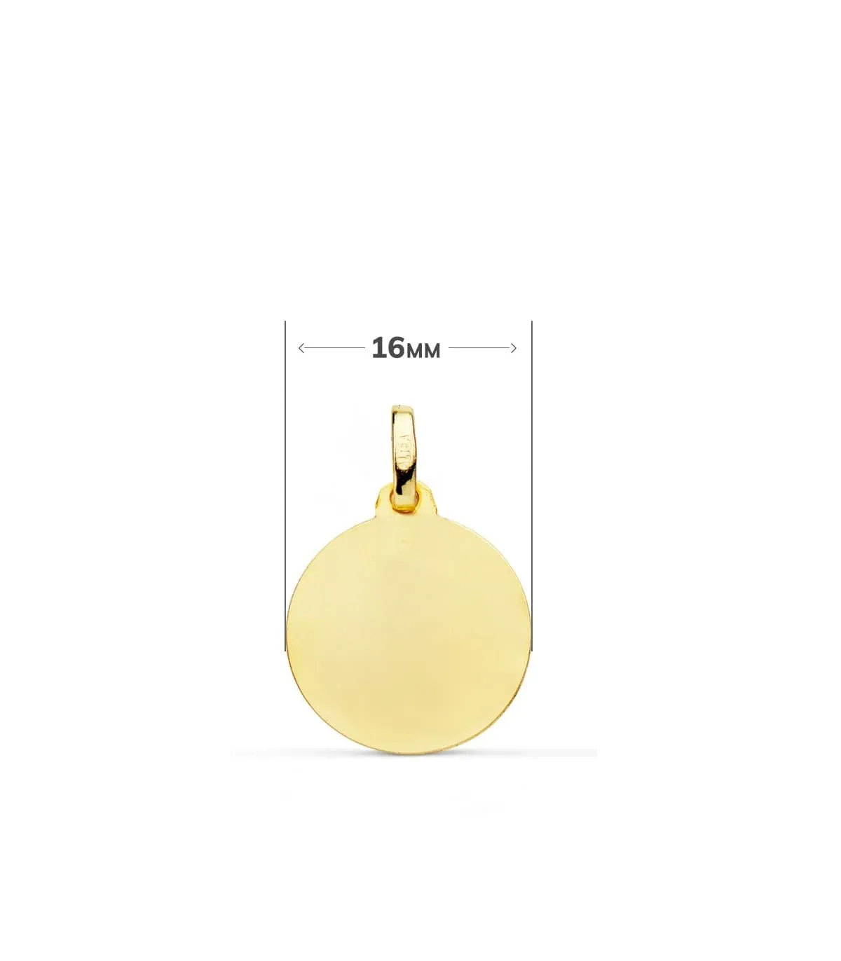 Médaille Vierge de Montserrat 18K 16 mm