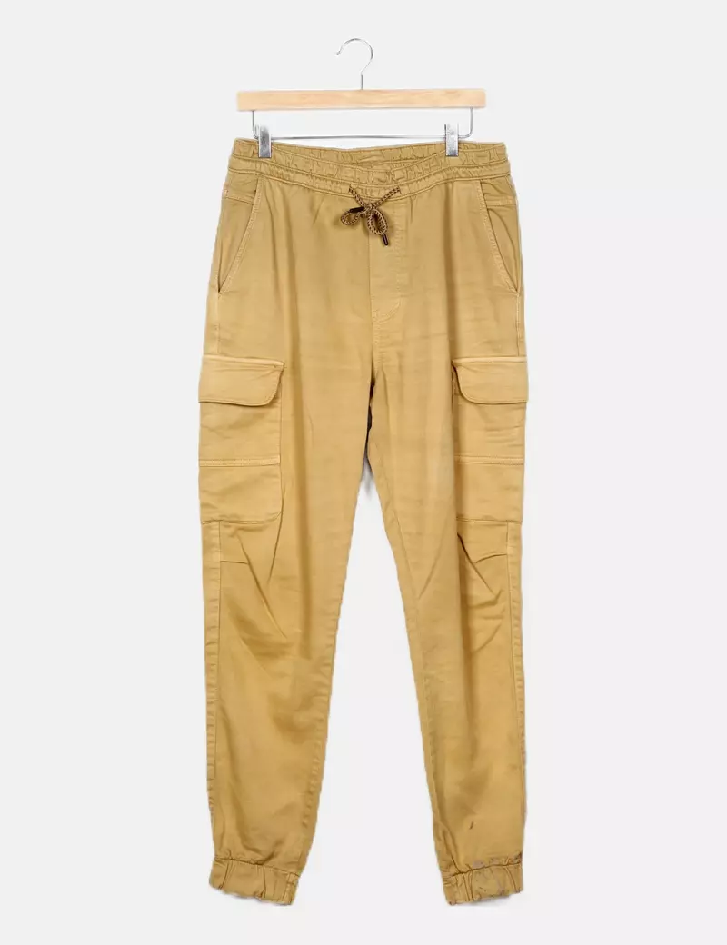 NoName Pantalón beige cargo
