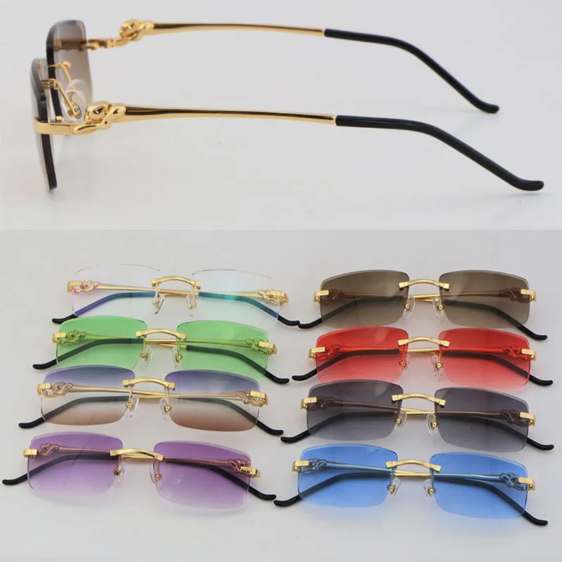 Nuevos marcos sin montura de metal con lentes de corte de diamante de lujo 028O Gafas para presbicia de diseñador Hombre Mujer O