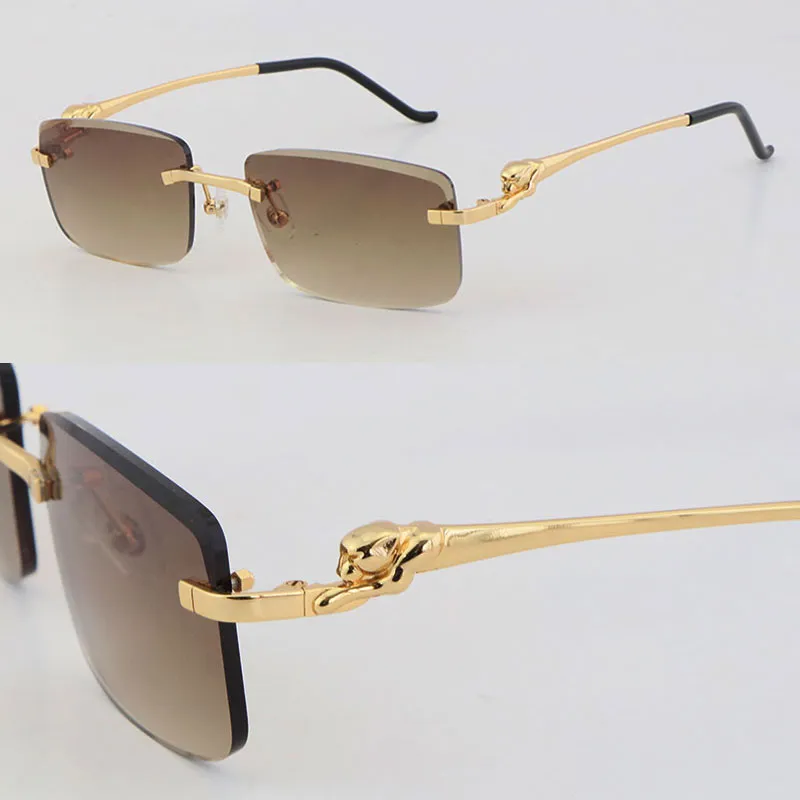 Nuevos marcos sin montura de metal con lentes de corte de diamante de lujo 028O Gafas para presbicia de diseñador Hombre Mujer O