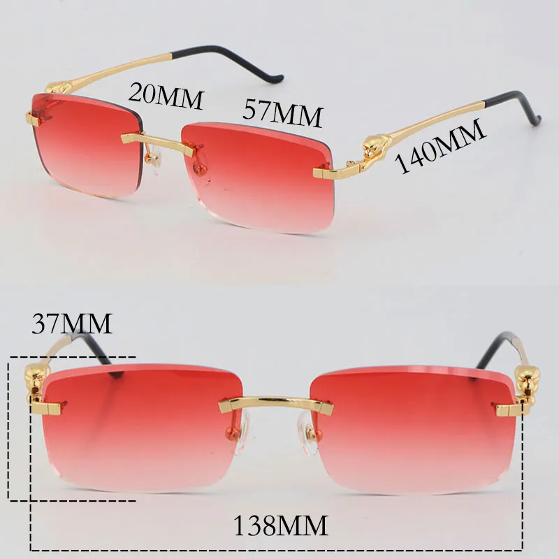 Nuevos marcos sin montura de metal con lentes de corte de diamante de lujo 028O Gafas para presbicia de diseñador Hombre Mujer O