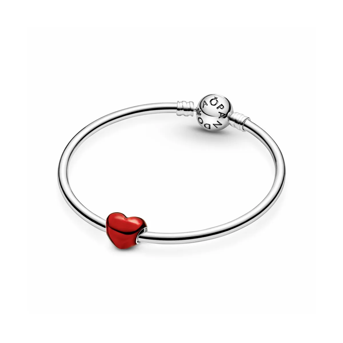 PANDORA CHARM CORAZóN ROJO METáLICO  PANDORA