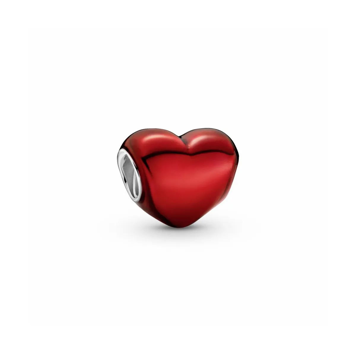 PANDORA CHARM CORAZóN ROJO METáLICO  PANDORA