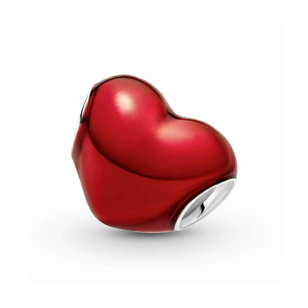 PANDORA CHARM CORAZóN ROJO METáLICO  PANDORA