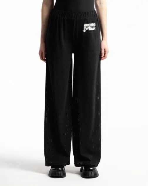 Pantalones fluidos Moschino Underwear A6817 Negro