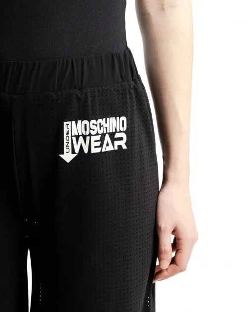 Pantalones fluidos Moschino Underwear A6817 Negro