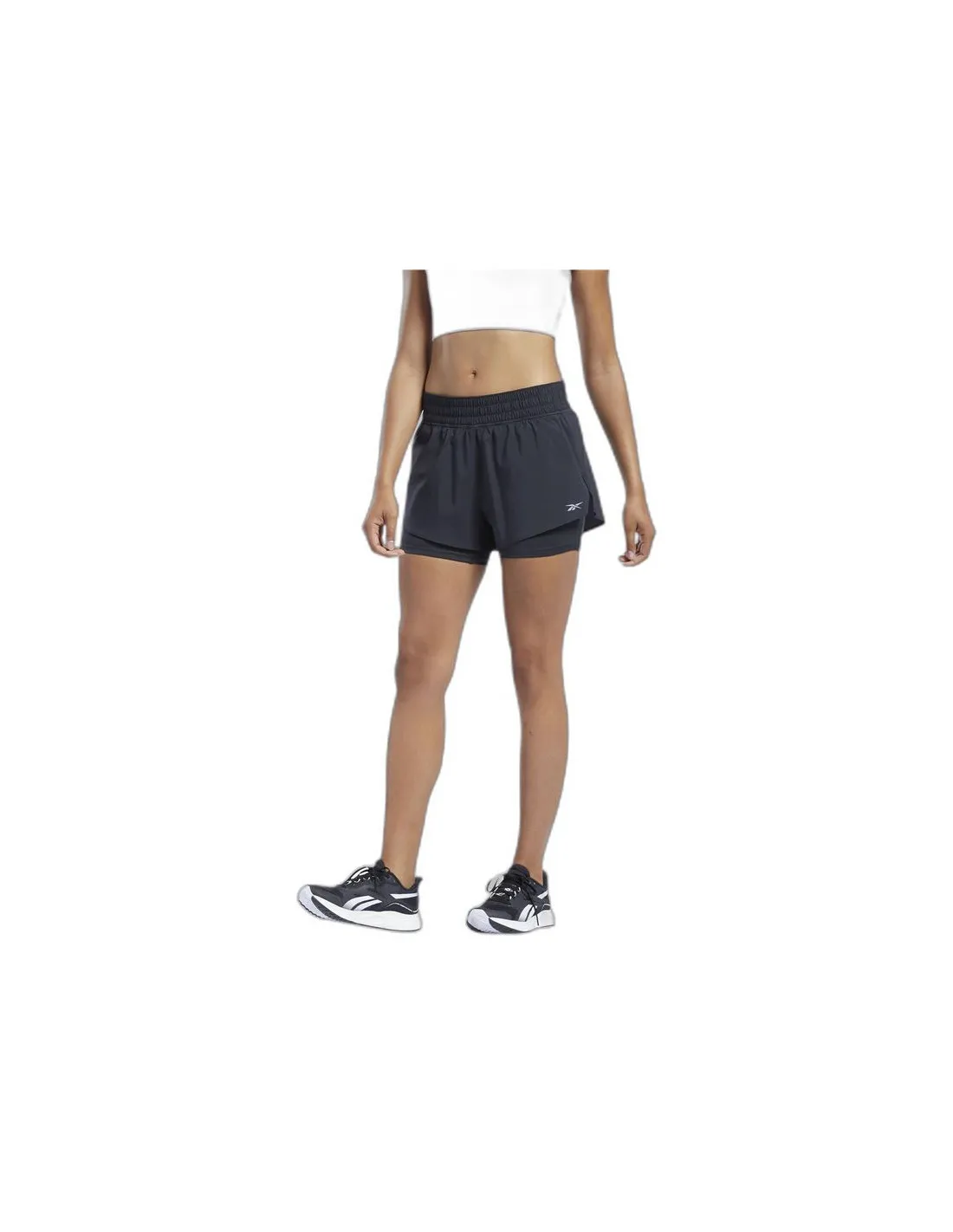 Pantalón de Running Reebok Wor Run 2 In 1 Short Mujer