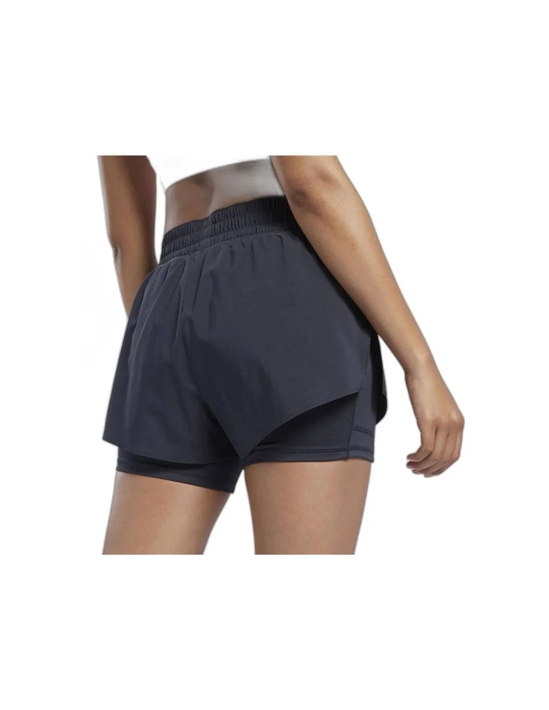 Pantalón de Running Reebok Wor Run 2 In 1 Short Mujer