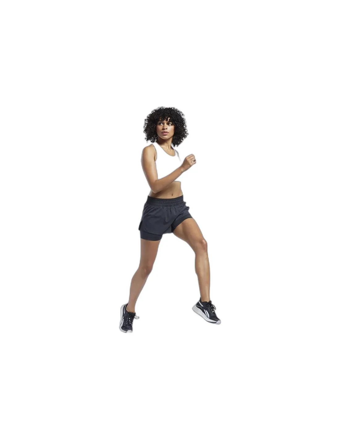 Pantalón de Running Reebok Wor Run 2 In 1 Short Mujer