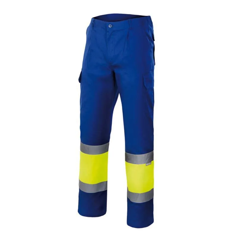 Pantalón de trabajo multibolsillos bicolor VE157