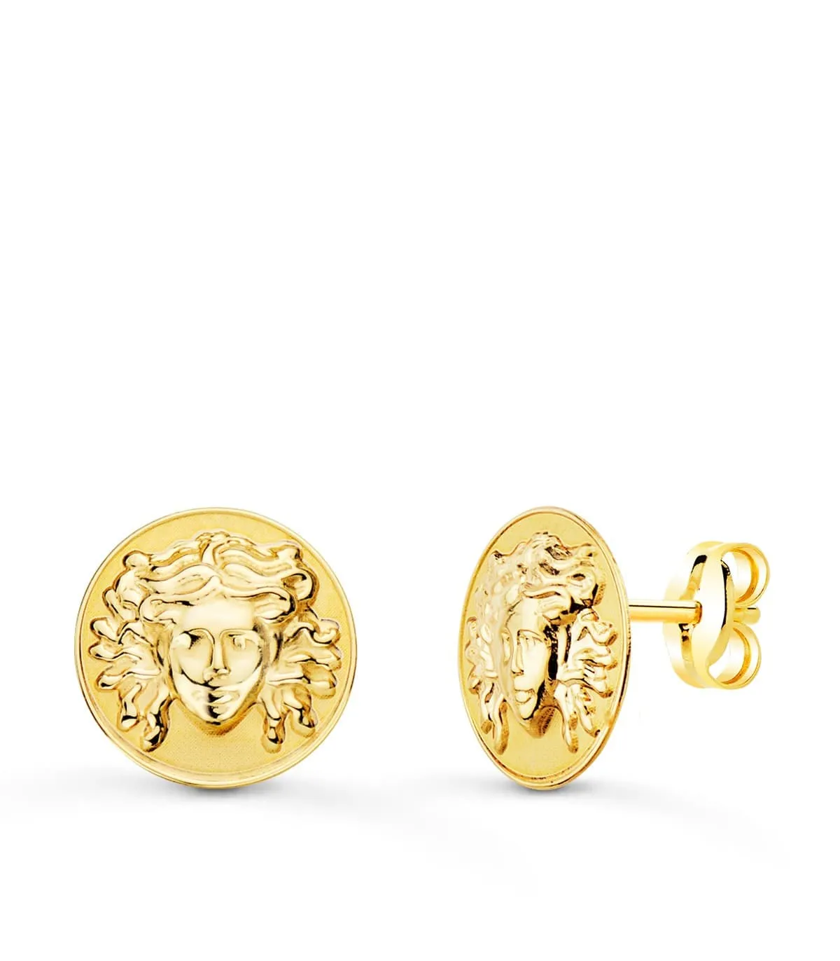 Pendientes Medusa Oro Amarillo 18K
