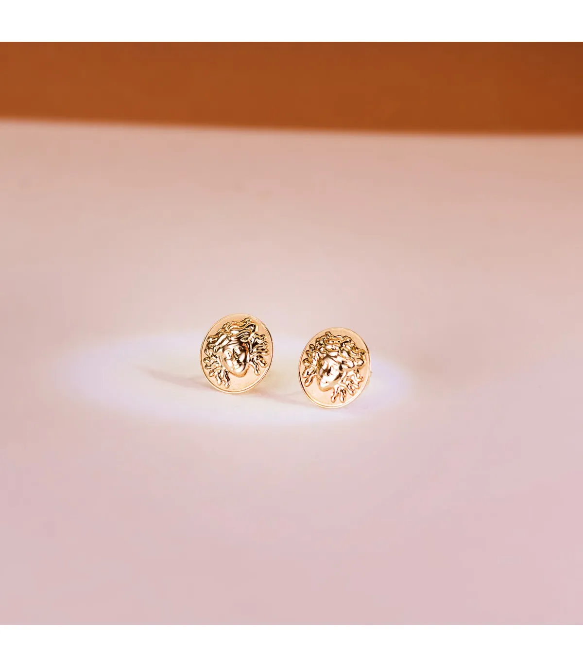 Pendientes Medusa Oro Amarillo 18K