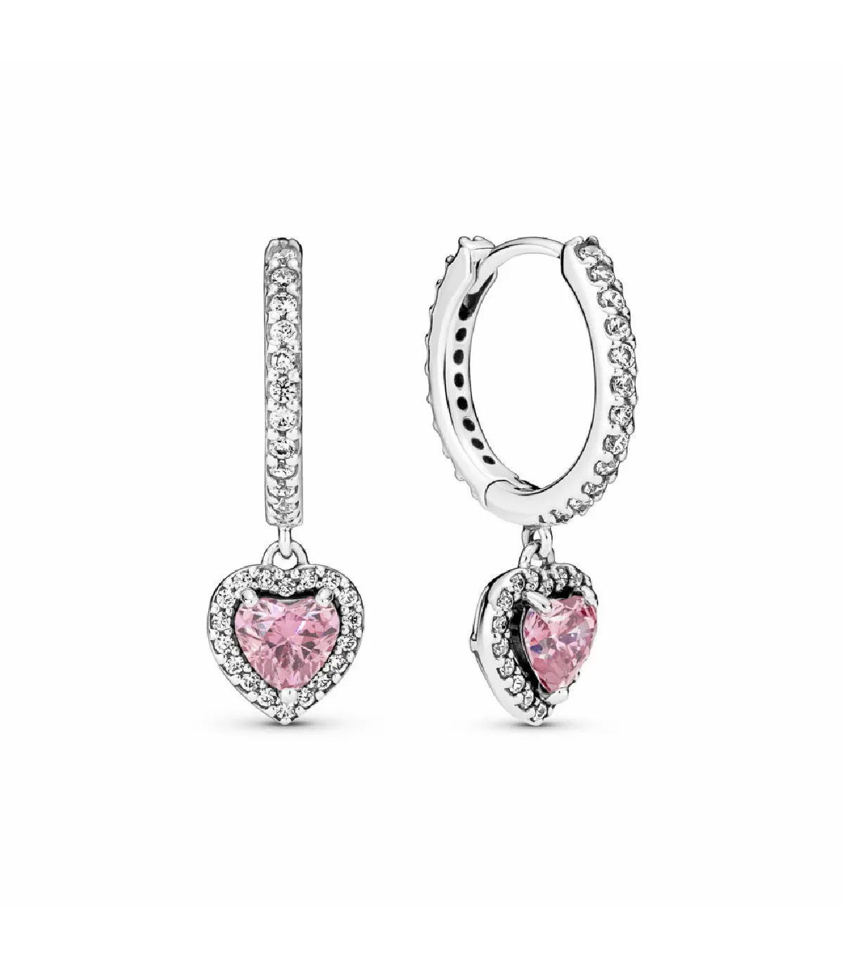 PENDIENTES PANDORA ARO CORAZóN HALO BRILLANTE  291445C01
