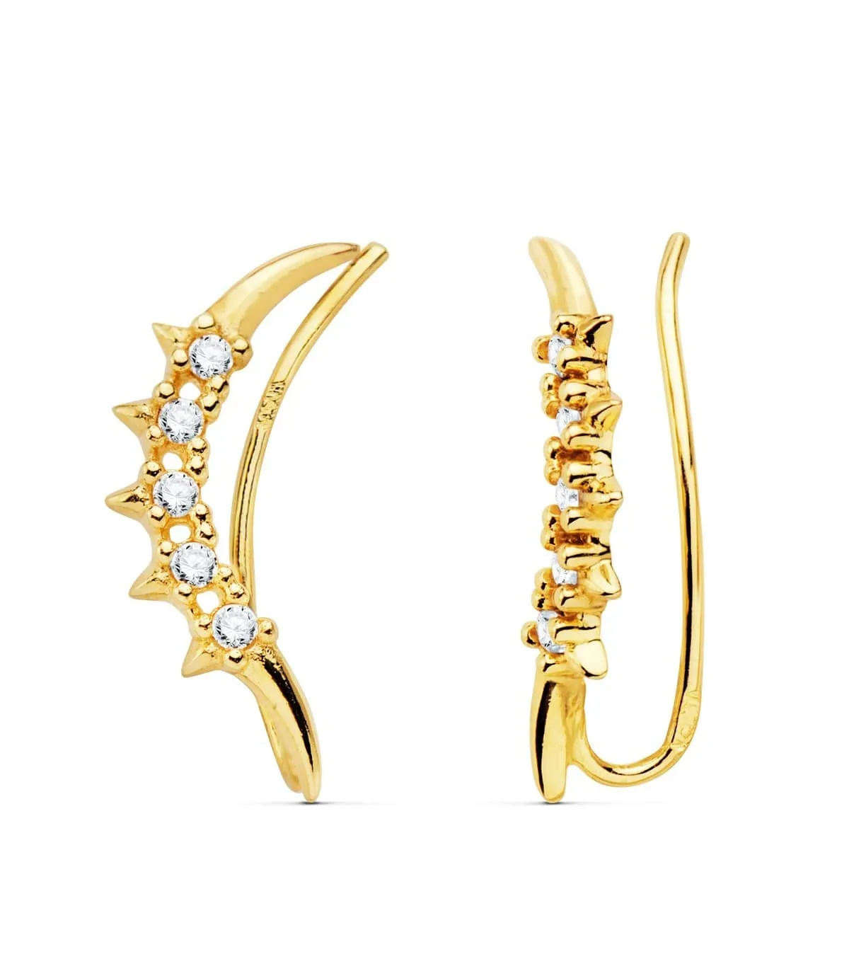 Pendientes Trepadores Peak Oro 18K
