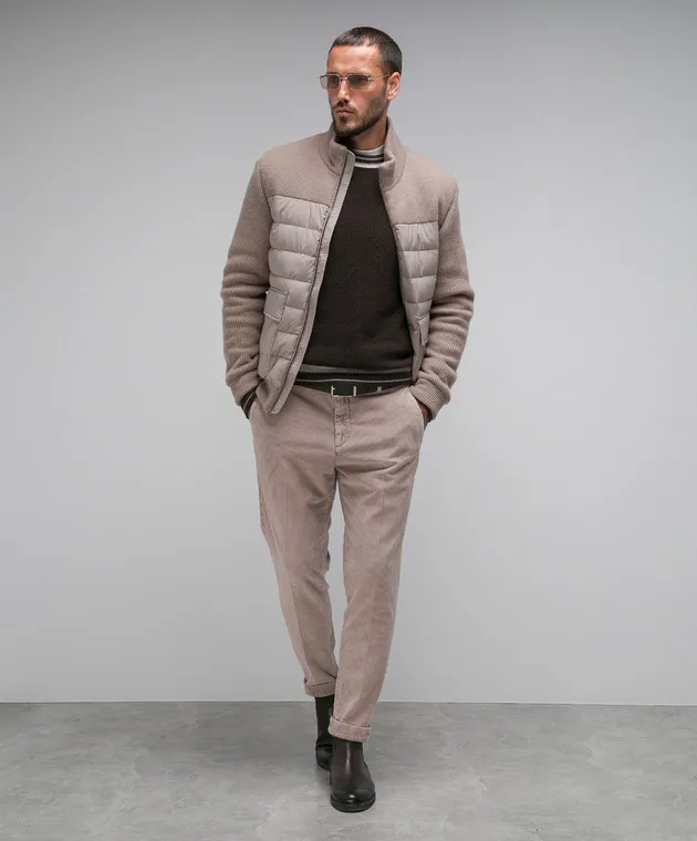 Peserico Beige corduroy pants