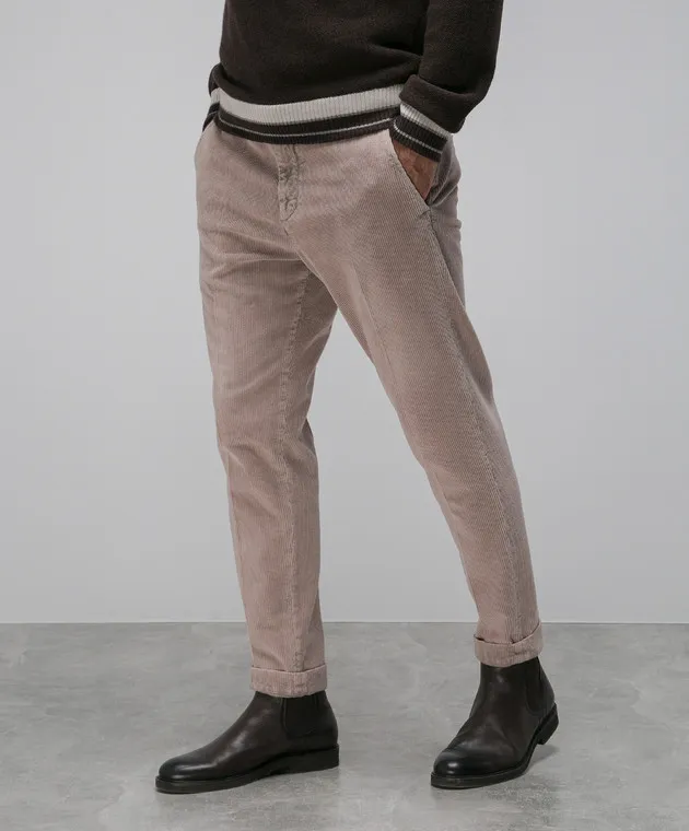 Peserico Beige corduroy pants