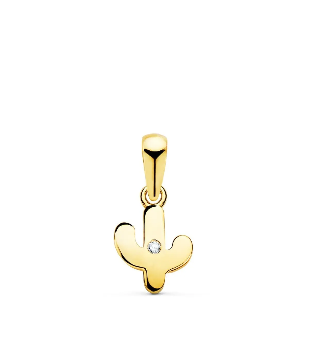 Petit Pendentif Or 18K Cactus