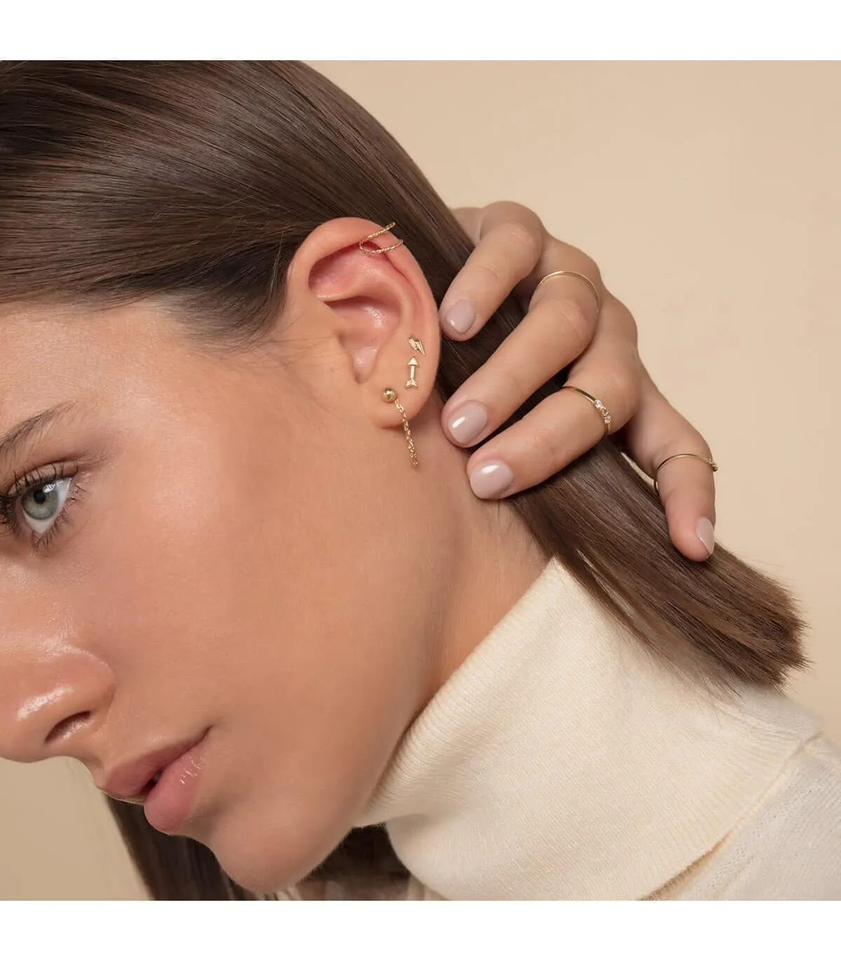 Piercing Flèche Or Jaune 18K