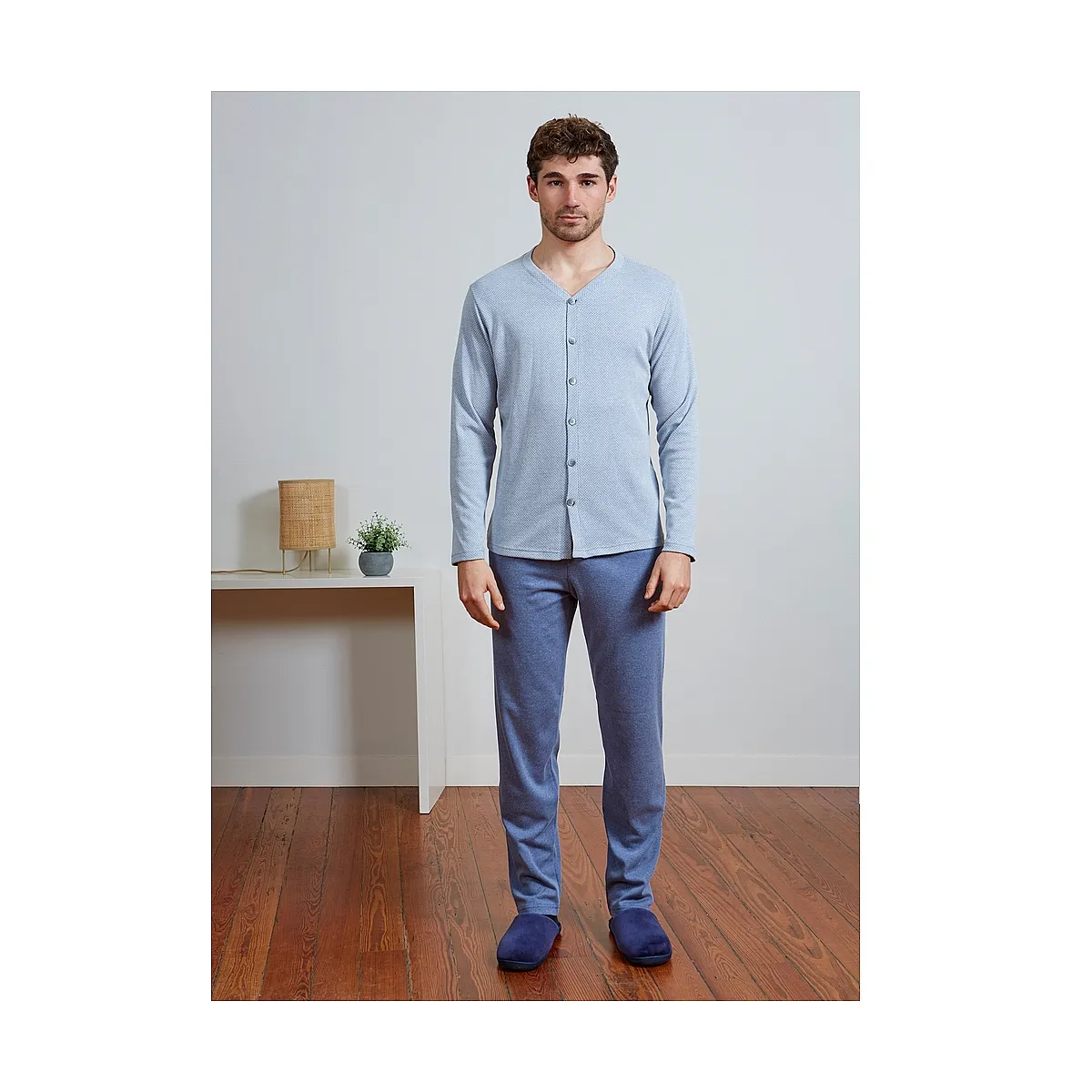 PIJAMA TÉRMICO POLAR CAMISERO