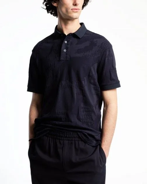 Polo Armani Exchange 3DZFLG Azul
