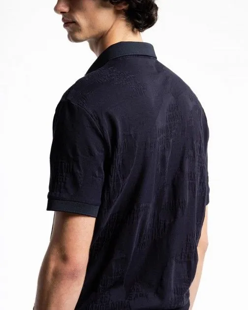 Polo Armani Exchange 3DZFLG Azul