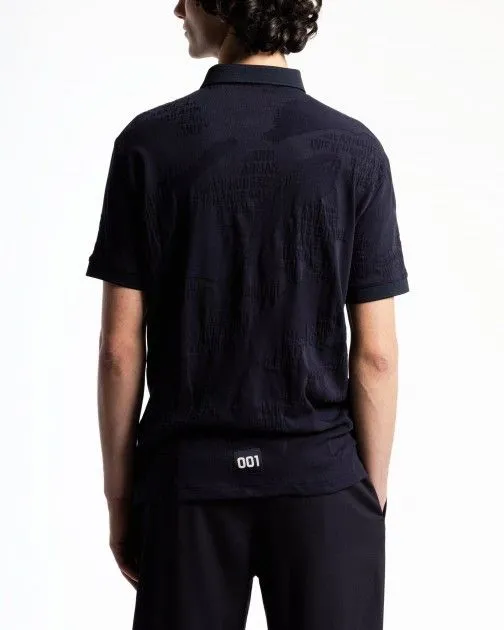 Polo Armani Exchange 3DZFLG Azul