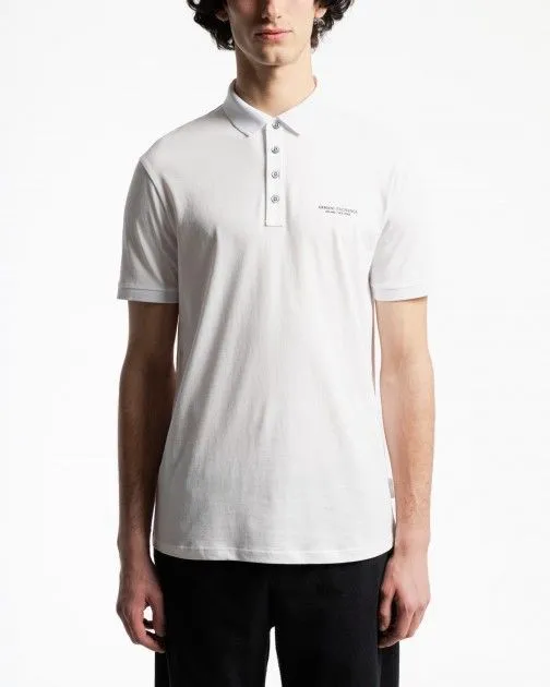 Polo Armani Exchange 8NZF80 Z8H4Z Blanco
