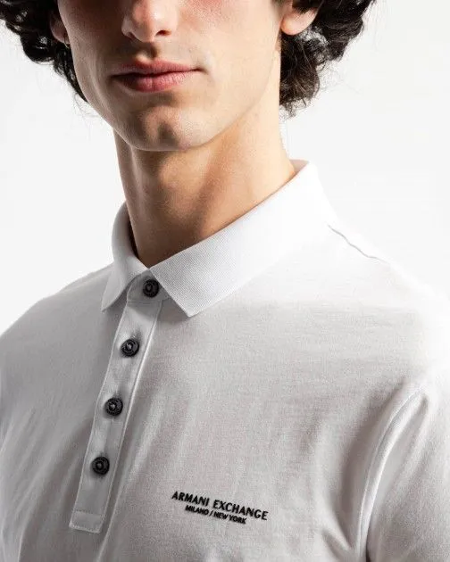 Polo Armani Exchange 8NZF80 Z8H4Z Blanco