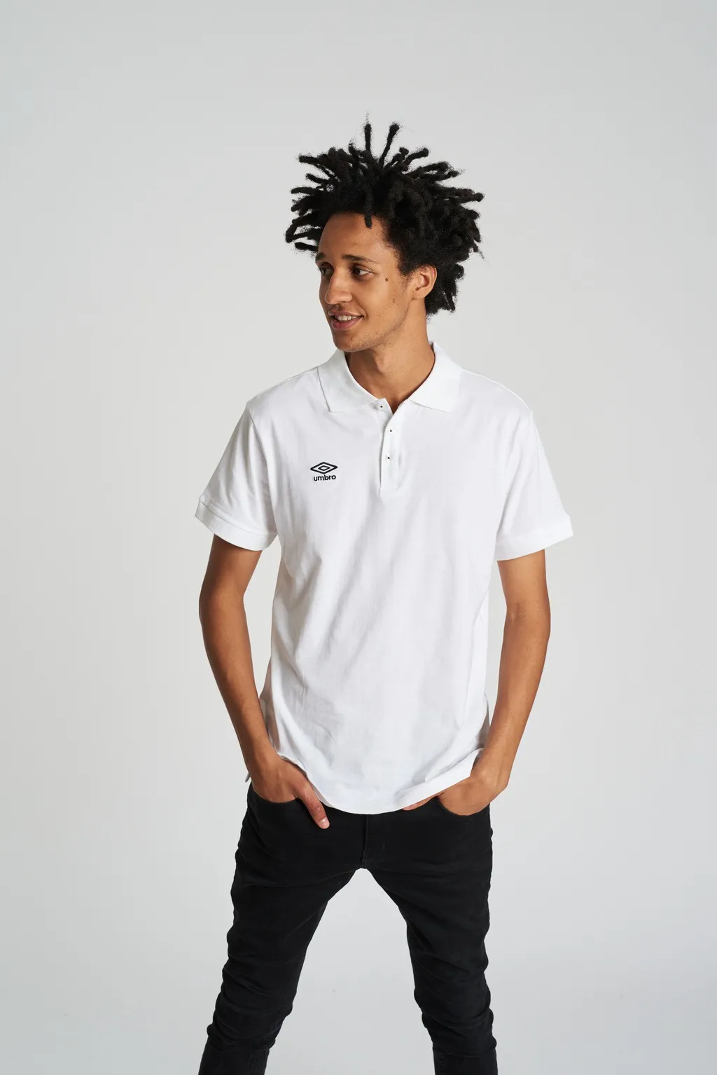 Polo Umbro Essentials White