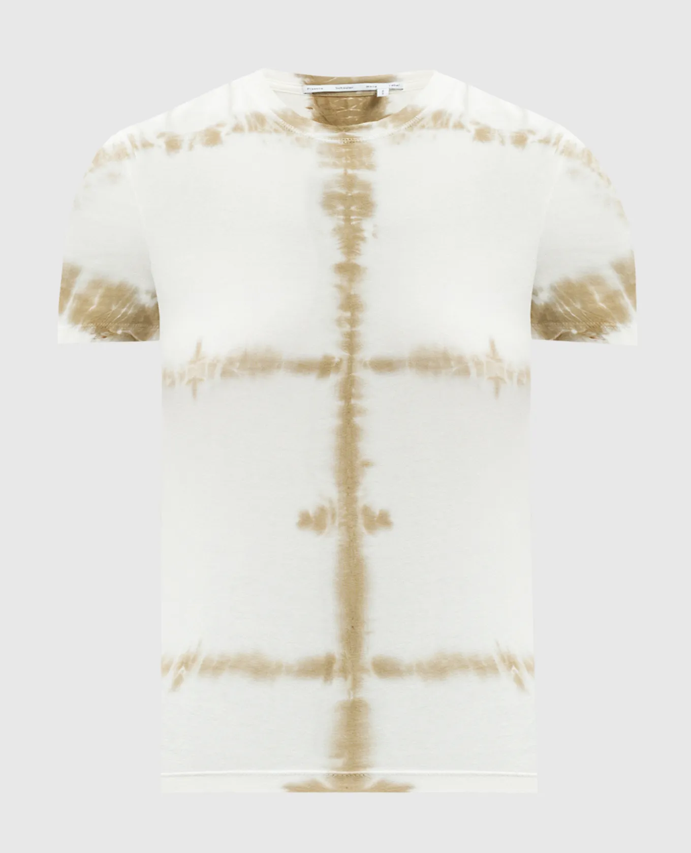 PROENZA SCHOULER BREWER WHITE TEE WITH TIEDYE EFFECT