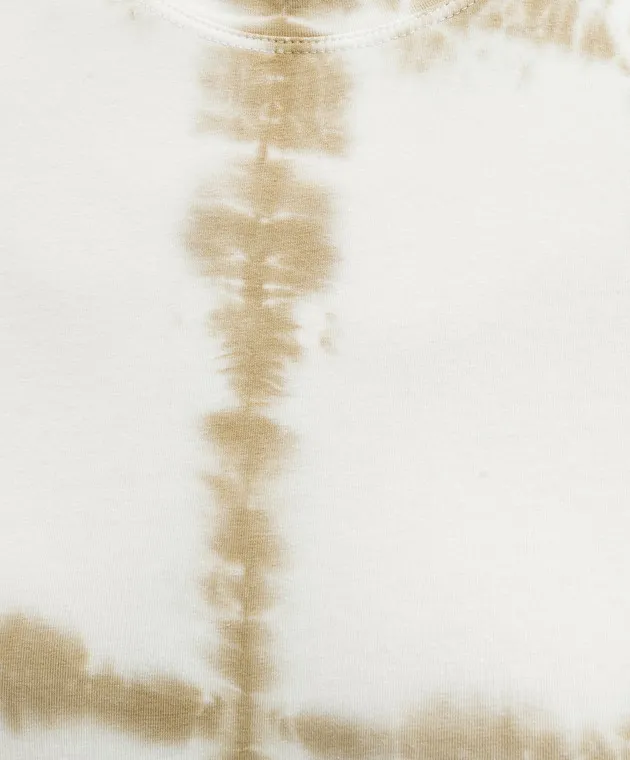 PROENZA SCHOULER BREWER WHITE TEE WITH TIEDYE EFFECT