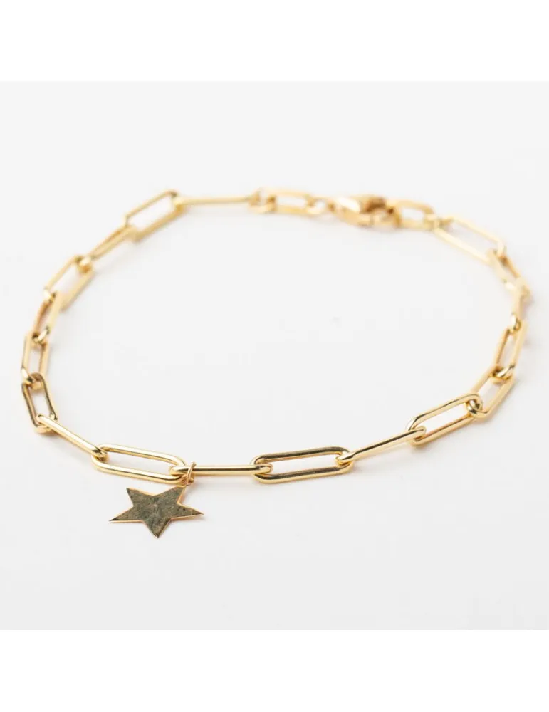 Pulsera Oro 18k Mujer Estrella