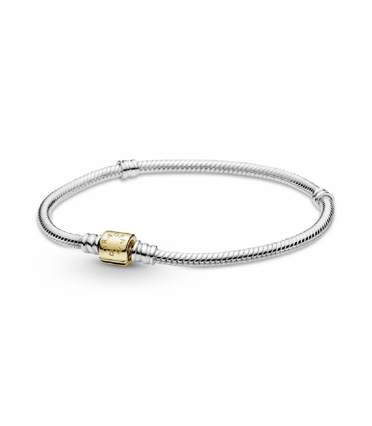 PULSERA PANDORA MOMENTS CIERRE BARRIL ORO 14K  599347C00