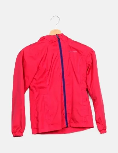 Quechua Chubasquero fucsia básico