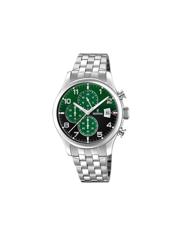 Reloj Festina hombre Timeless Crono F20374 Verde
